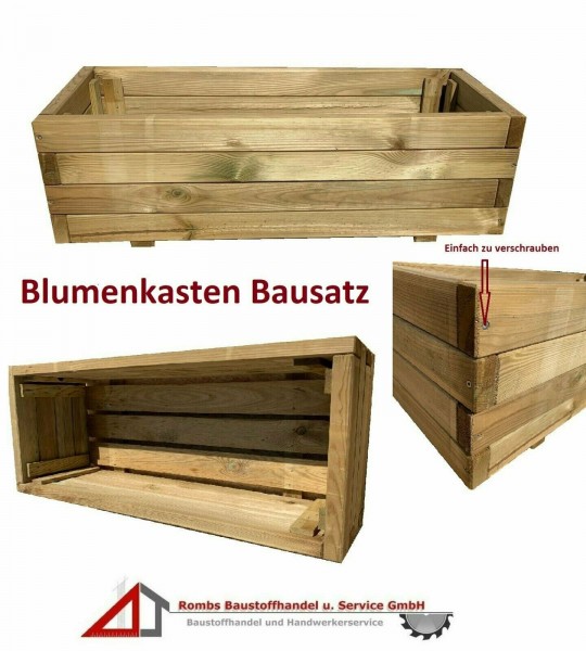 Blumenkasten Pflanzkasten KDI Natur Bausatz